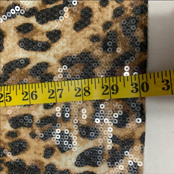 K.Jordan Sequin Leopard and Black Mesh Top - Picture 5 of 5